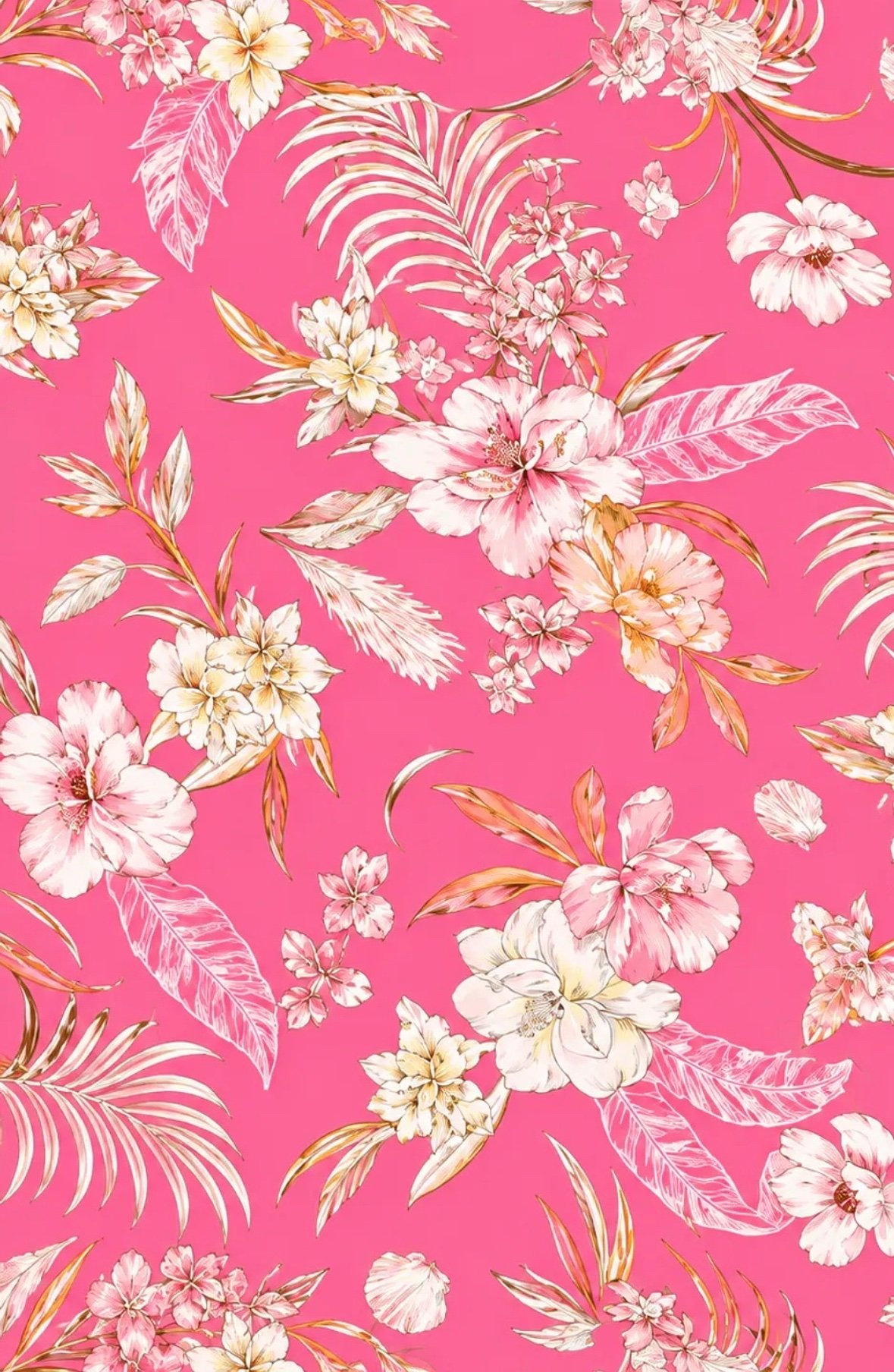 Caffarena Pijama largo camisero viscosa estampado rosa - Imagen 4